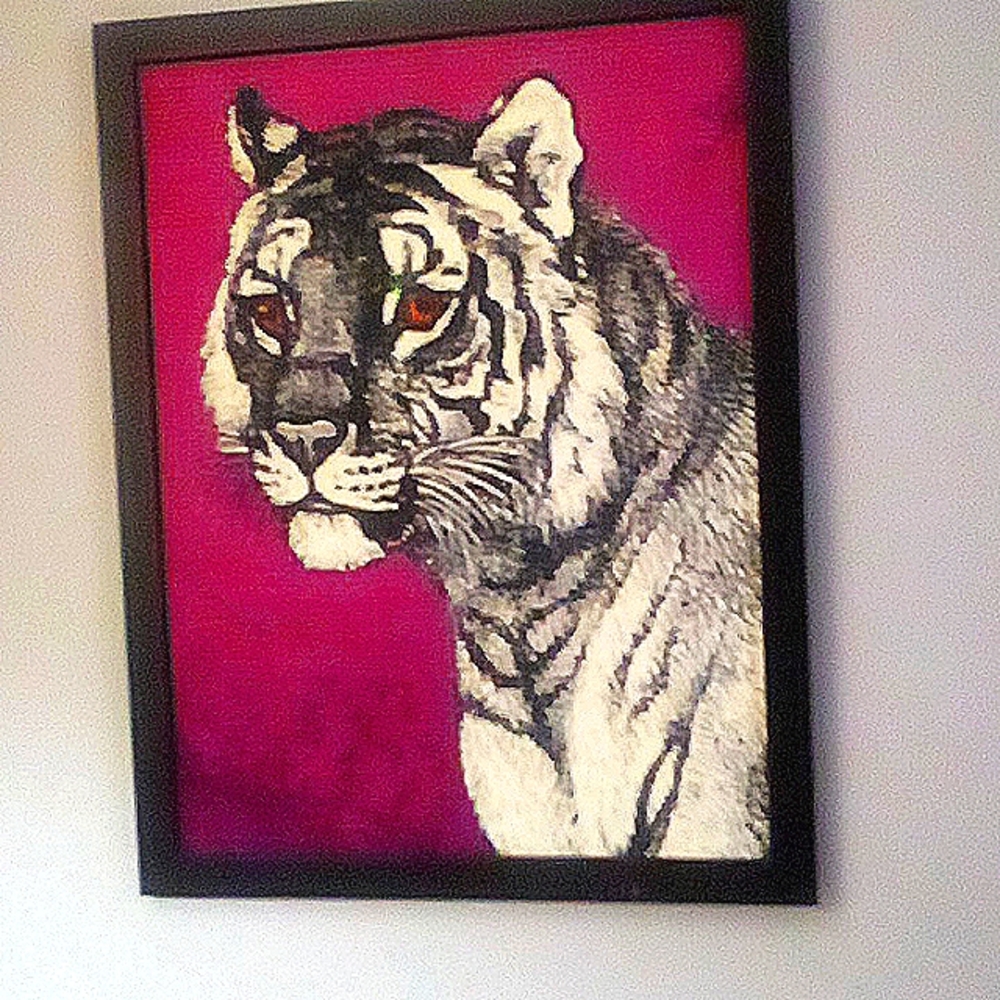 Retro Tiger Art
